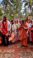 HH Swamiji's visit to Shri Mathada Vinayaka Devasthan, Salemane, Neerkanta, Shirali (16 Feb 2025)